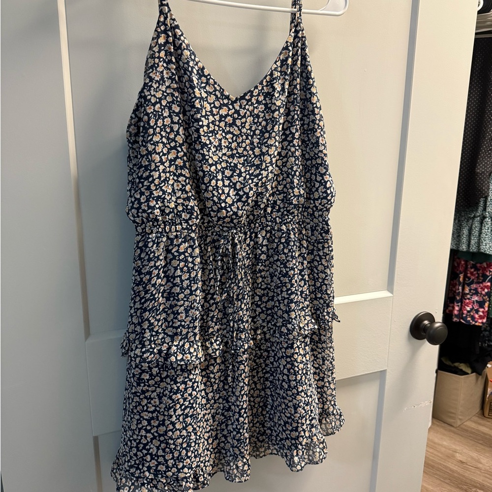 Floral Spaghetti Strap Junior Dress